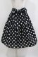 画像1: heavenly garden / ドットスカート Free ブラック H-26-03-10-1024-GO-SK-NS-ZH (1)
