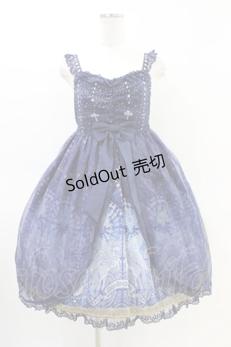 画像1: Angelic Pretty / Luminous Sanctuaryジャンパースカート Free ネイビー H-26-03-11-023-AP-OP-NS-ZH (1)