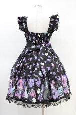 画像2: Angelic Pretty / Happy Treat Partyジャンパースカート Free ブラック H-26-03-11-025-AP-OP-NS-ZH (2)