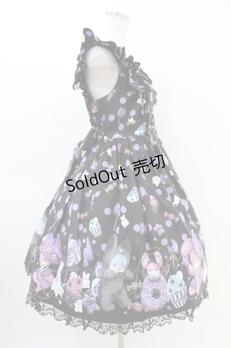 画像3: Angelic Pretty / Happy Treat Partyジャンパースカート Free ブラック H-26-03-11-025-AP-OP-NS-ZH (3)