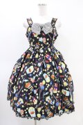 Angelic Pretty / Happy Park Carnivalジャンパースカート Free ブラック H-26-03-11-026-AP-OP-NS-ZH