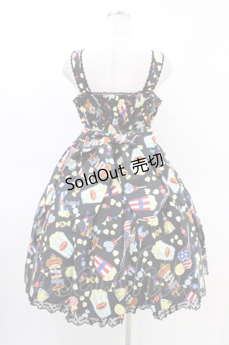 画像2: Angelic Pretty / Happy Park Carnivalジャンパースカート Free ブラック H-26-03-11-026-AP-OP-NS-ZH (2)