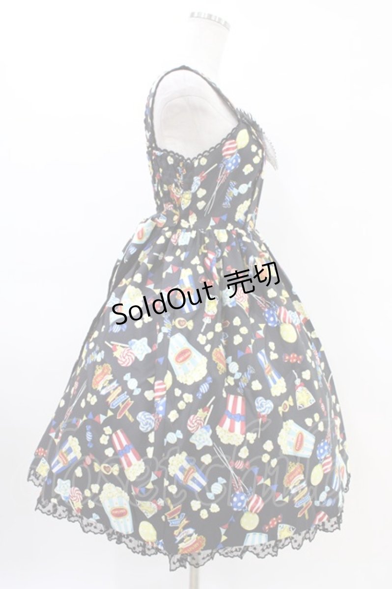 画像3: Angelic Pretty / Happy Park Carnivalジャンパースカート Free ブラック H-26-03-11-026-AP-OP-NS-ZH (3)