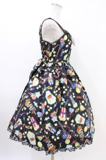 画像3: Angelic Pretty / Happy Park Carnivalジャンパースカート Free ブラック H-26-03-11-026-AP-OP-NS-ZH (3)