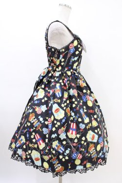 画像3: Angelic Pretty / Happy Park Carnivalジャンパースカート Free ブラック H-26-03-11-026-AP-OP-NS-ZH