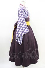 画像3: Favorite / 大正浪漫な矢羽根袴ワンピース Free 花紫色 H-26-03-11-027-LO-SK-NS-ZH (3)