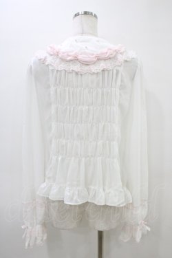 画像2: Angelic Pretty / Sweet Creamブラウス Free 白/ピンク H-26-03-11-031-AP-BL-NS-ZH