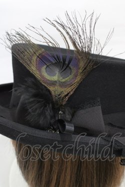 画像3: ALICE and the PIRATES / パウォーンハット  ブラック H-26-03-11-005-PA-AC-NS-ZH