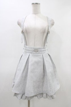 画像1: Amavel / ハートバックルツイードスカート Free グレー H-26-03-11-040-CA-SK-NS-ZH