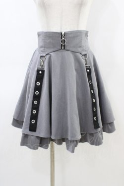 画像1: Amavel / Mysterious Spiceフレアスカート Free グレー H-26-03-11-041-CA-SK-NS-ZH