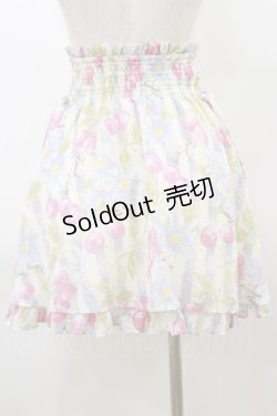 画像2: LIZ LISA / チェリー×フラワースカート Free オフ/サックス H-26-03-11-1059-LO-SK-NS-ZH