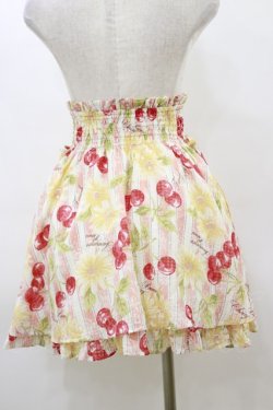 画像2: LIZ LISA / チェリー×フラワースカート Free オフ/ピンク H-26-03-11-1060-LO-SK-NS-ZH