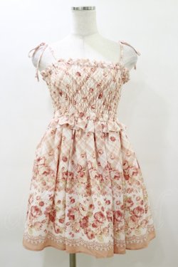 画像1: LIZ LISA / チェック花柄ワンピース Free ピンク H-26-03-11-1067-LO-OP-NS-ZH