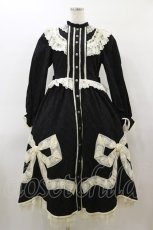 画像1: Hoshibako Works / リボンフローラコットンレースロングワンピース M ブラック H-26-03-11-1074-LO-OP-NS-ZH (1)