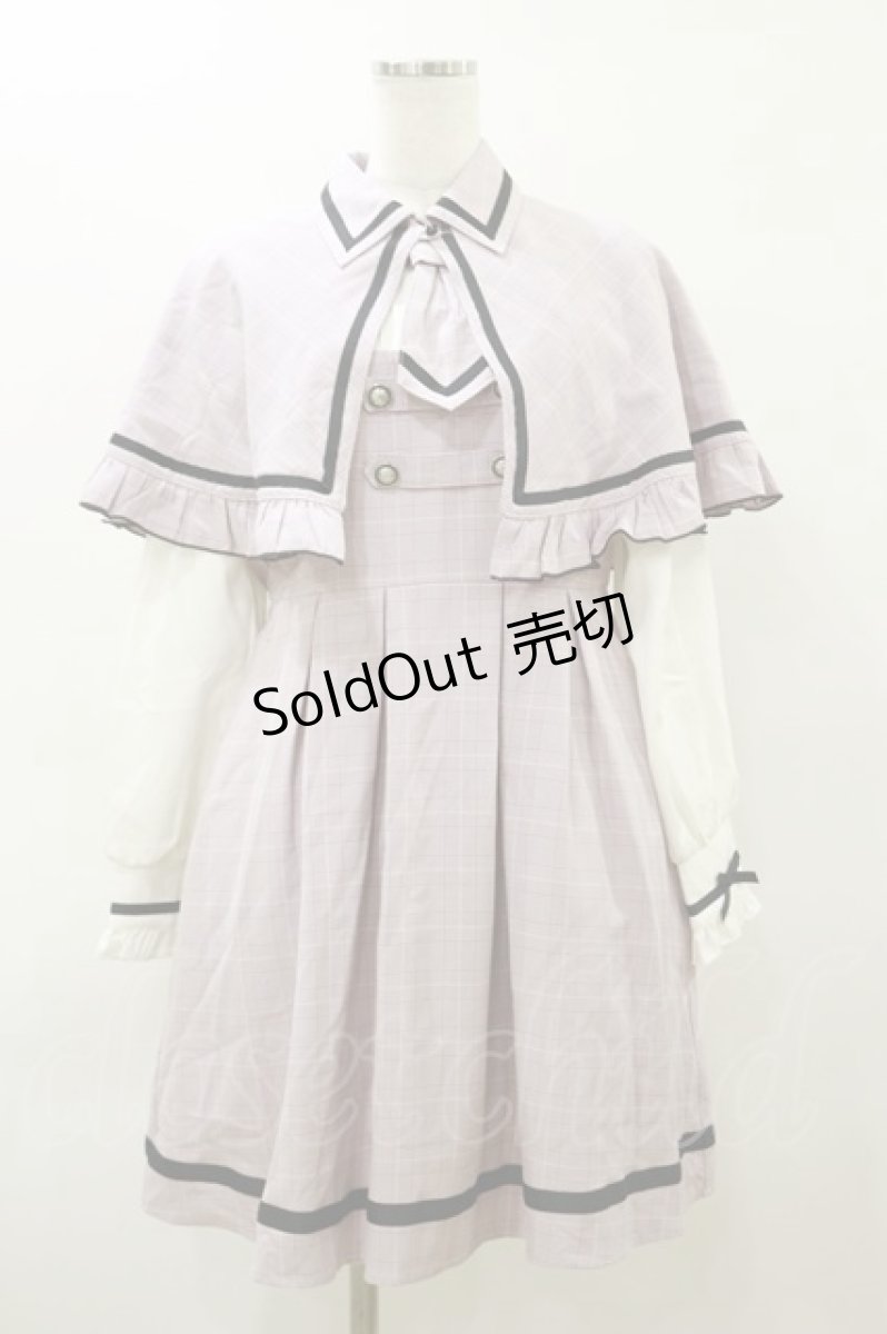 画像1: Dear My Love / フリルケープ探偵ワンピース L ピンク H-26-03-11-1075-EL-OP-NS-ZH (1)