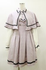 画像1: Dear My Love / フリルケープ探偵ワンピース L ピンク H-26-03-11-1075-EL-OP-NS-ZH (1)