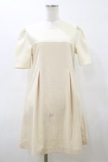 画像1: Fi.n.t / ヨーク切替ワンピース  ベージュ H-26-03-11-1083-CA-OP-ET-ZH (1)