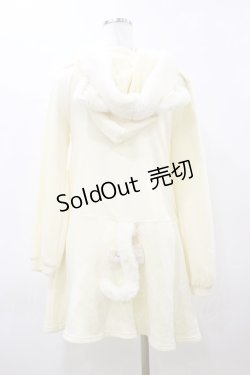 画像2: Secret Honey / ネコ耳パーカーワンピース Free アイボリー H-26-03-11-1089-CA-OP-NS-ZH