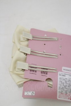 画像2: m petit by misako / AM3Pリボンクリップ  生成り H-26-03-11-1016-LO-AC-NS-ZH