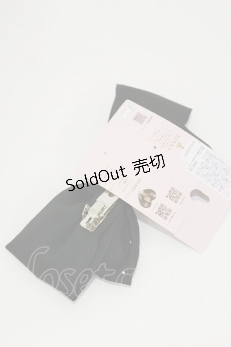 画像2: m petit by misako / AM NIPLバレッタ  ブラック H-26-03-11-1018-LO-AC-NS-ZH (2)