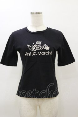 画像1: Fi.n.t / マルシェフルーツロゴT Free BLACK H-26-03-11-1041-CA-TS-NS-ZH