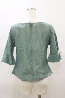 画像2: an another angelus / テーブルクロス風レースプルオーバーブラウス Free GREEN H-26-03-11-1044-CA-BL-NS-ZH
