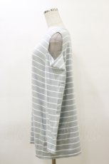 画像3: axes femme POETIQUE / 刺繍オフショルロンＴ M サックス H-26-03-11-1045-AX-TS-NS-ZH (3)