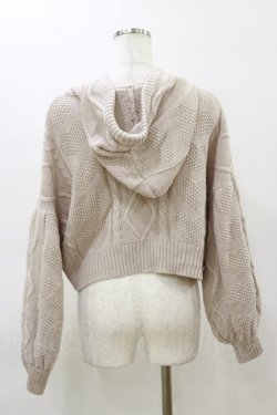 画像2: evelyn / リボンニットパーカー Free ピンク H-26-03-11-1049-LO-TO-NS-ZH