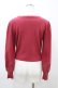 画像2: Fi.n.t / ローズ彫刻釦ディープカラーニットカーディガン Free RED H-26-03-11-050-CA-TO-NS-ZH (2)