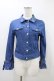 画像1: LODISPOTTO / 襟お花モチーフジャケット M ブルー H-26-03-11-053-LO-JA-NS-ZH (1)