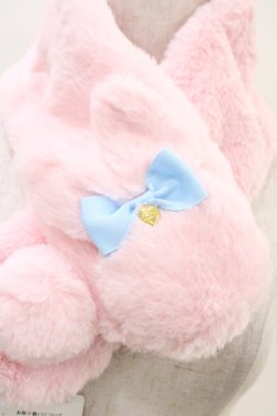 画像2: Angelic Pretty / ふわふわBunnyマフラー  ピンク H-26-03-11-007-AP-ZA-NS-ZH