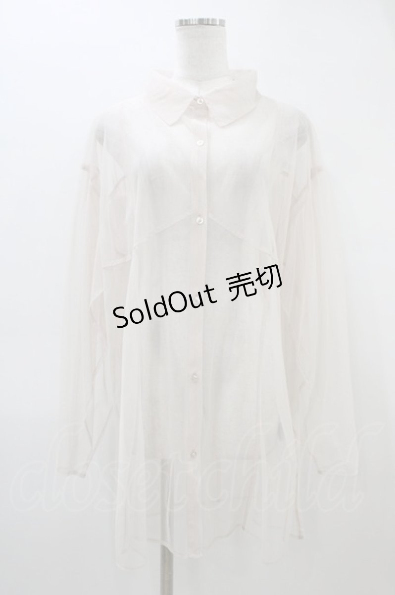 画像1: Melt the lady / チュールブラウス Free  H-26-03-11-058-PU-BL-NS-ZH (1)