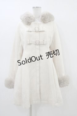 画像1: Rojita / ハートビジュバックルコート Free アイボリー H-26-03-11-063-LO-CO-NS-ZH