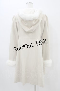 画像2: Secret Honey / ファーフードダッフルコート Free アイボリー H-26-03-11-064-CA-CO-NS-ZH