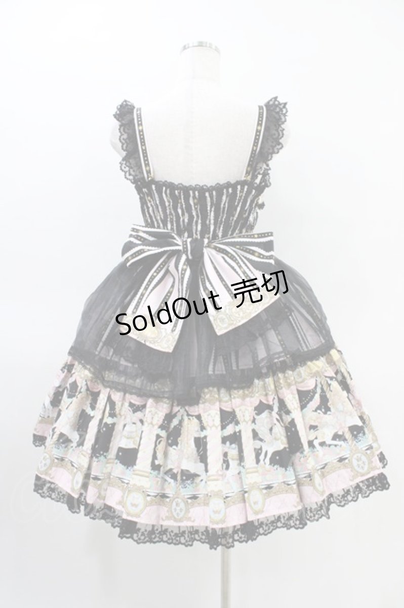 画像2: Angelic Pretty / Day Dream CarnivalジャンパースカートSet Free ブラック H-26-03-11-011-AP-OP-NS-ZH (2)