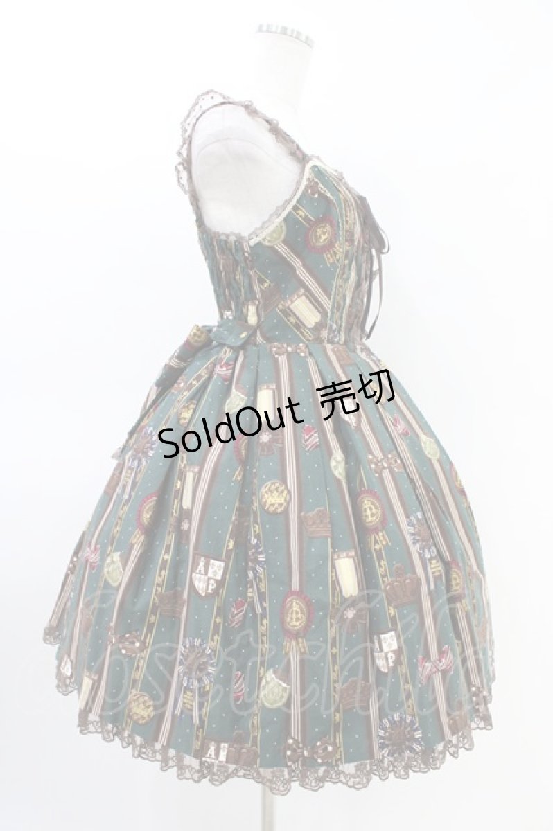 画像3: Angelic Pretty / Chocolate RosetteジャンパースカートSet Free グリーン H-26-03-11-012-AP-OP-NS-ZH (3)