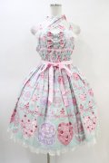 Angelic Pretty / Happy Cakesシャーリングジャンパースカート Free ミント H-26-03-11-016-AP-OP-NS-ZH