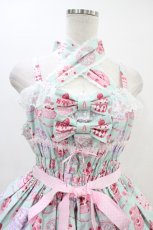 画像4: Angelic Pretty / Happy Cakesシャーリングジャンパースカート Free ミント H-26-03-11-016-AP-OP-NS-ZH (4)