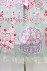 画像5: Angelic Pretty / Happy Cakesシャーリングジャンパースカート Free ミント H-26-03-11-016-AP-OP-NS-ZH (5)