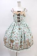 Angelic Pretty / なかよしジンジャークッキージャンパースカート Free ミント H-26-03-11-017-AP-OP-NS-ZH