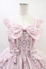画像4: Angelic Pretty / Princess Puppyティアードジャンパースカート Free ピンク H-26-03-11-018-AP-OP-NS-ZH (4)