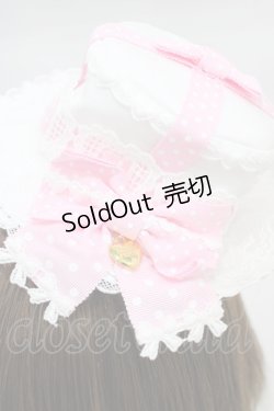 画像3: Angelic Pretty / Airy HeartプレゼントリボンミニHat  白/ピンク H-26-03-11-002-AP-AC-NS-ZH