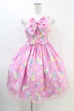 画像1: Angelic Pretty / SPACE TOYSジャンパースカート Free ピンク H-26-03-11-020-AP-OP-NS-ZH (1)