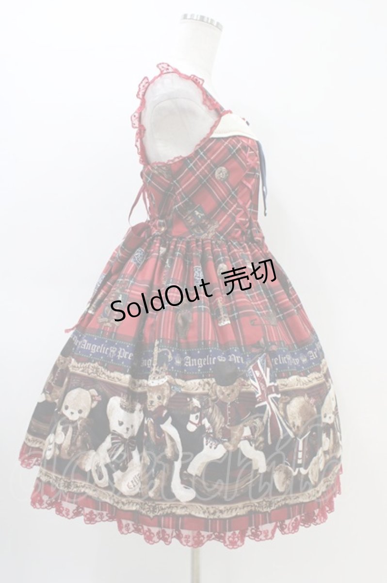 画像3: Angelic Pretty / British Bear Specialジャンパースカート Free ワイン H-26-03-11-021-AP-OP-NS-ZH (3)