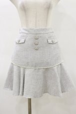 画像1: evelyn / ビジュー裾フリルスカート Free IGY H-26-03-12-053-LO-SK-NS-ZH (1)