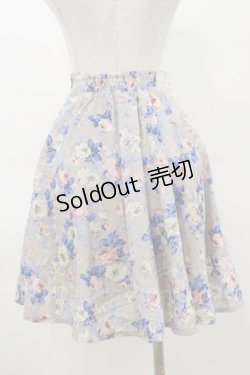 画像2: an another angelus / ローズプリントスカート Free グレージュ H-26-03-12-056-CA-SK-NS-ZH