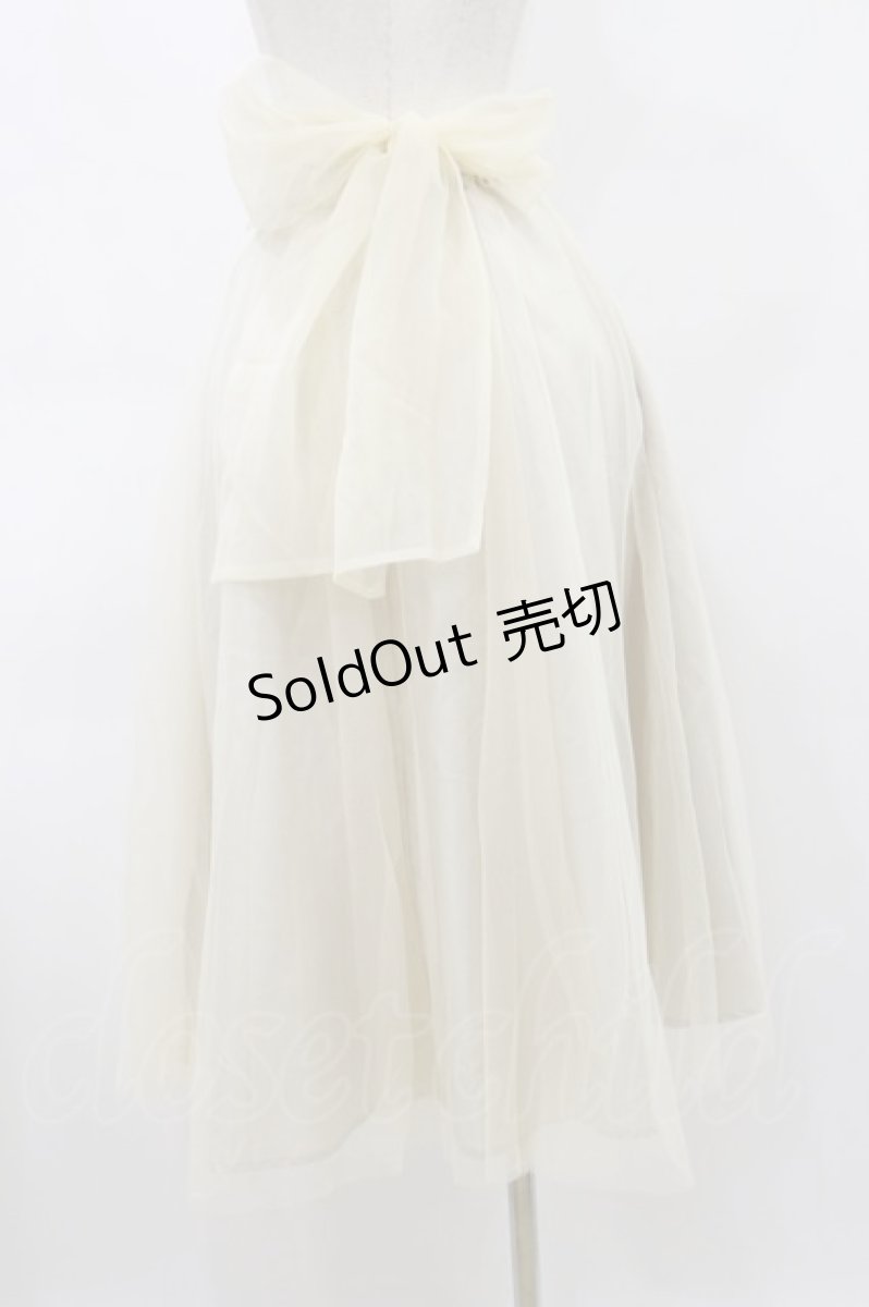 画像2: F&A / バックリボン2wayコルセットチュールスカート Free IVORY H-26-03-12-062-LO-SK-NS-ZH (2)