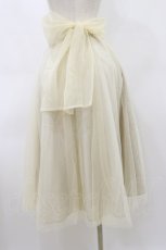 画像2: F&A / バックリボン2wayコルセットチュールスカート Free IVORY H-26-03-12-062-LO-SK-NS-ZH (2)