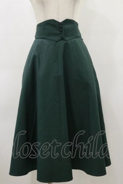 画像1: F&A / コルセットベルト2wayフレアースカート Free GREEN H-26-03-12-063-LO-SK-NS-ZH