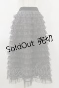 INGEBORG / チュールフリルスカート Free グレー H-26-03-12-064-LO-SK-NS-ZH